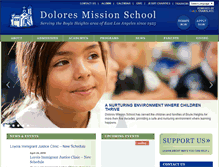 Tablet Screenshot of doloresmissionschool.org